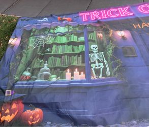 Halloween Trick or Treat Garage  Banner