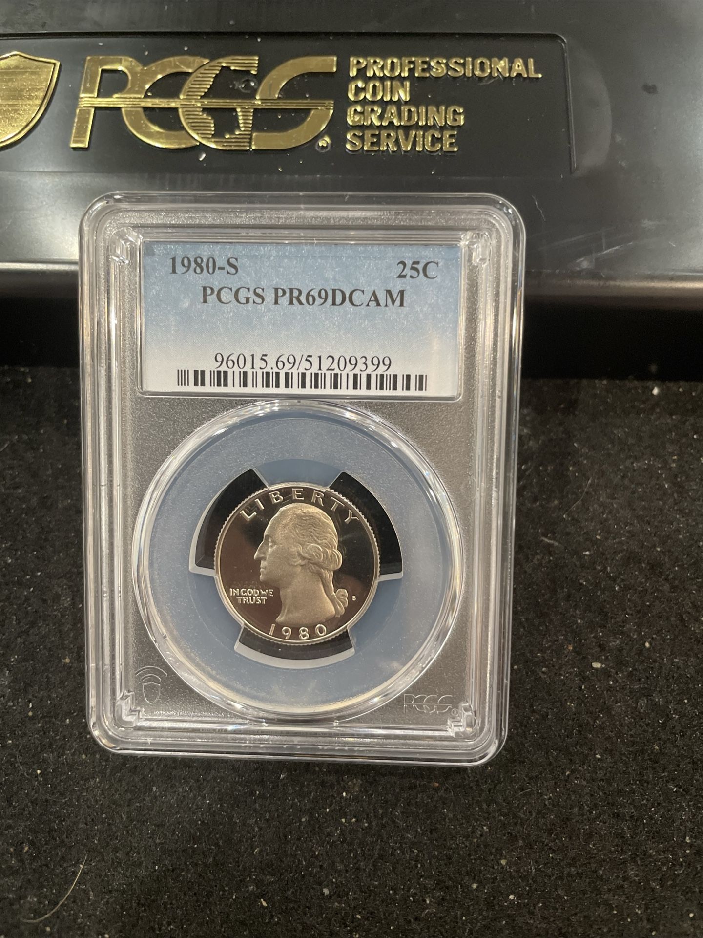 1980 S Gem Proof Washington Quarter Graded At PR69 With A Deep Cameo 1-9