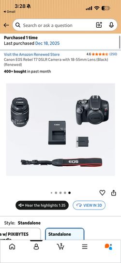 Canon EOS Rebel T7 DSLR Camera Bundle – Like New