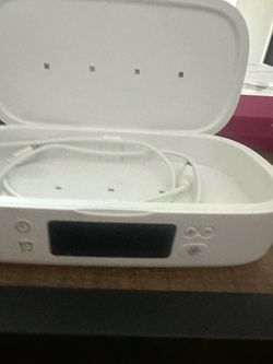 TZUMI ION UV Sanitizer Clock & Wireless Charger (Model 7637)