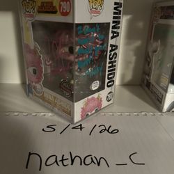 Signed Mina Funko Pop W Cert From MHA