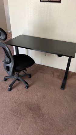 Standing desk with office chair