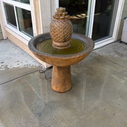 Cement Pineapple Water Fountain