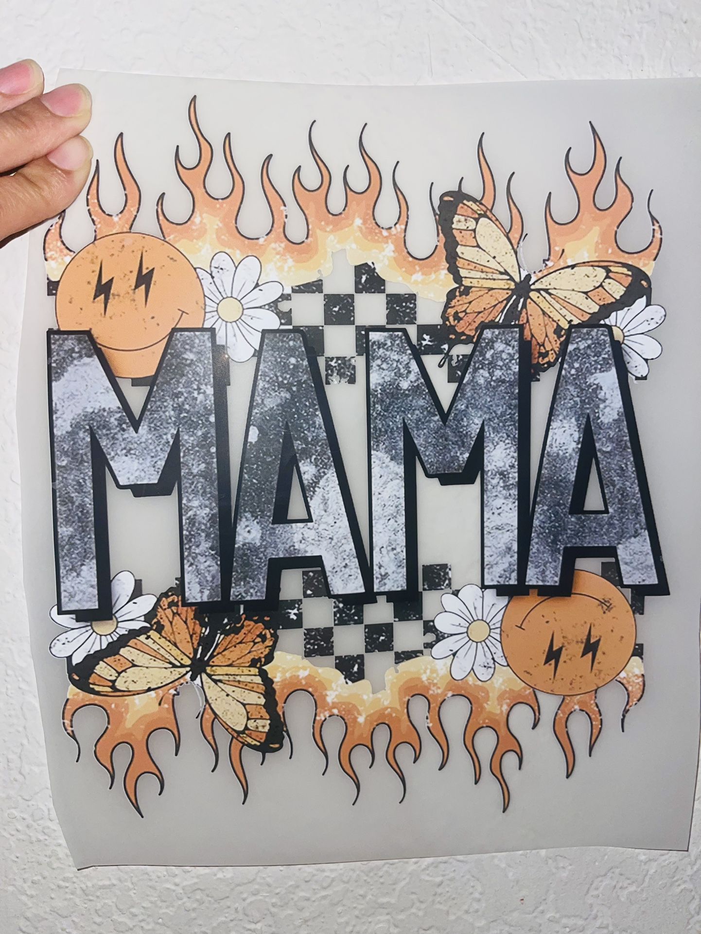 Mama Heat Transfer Sticker Iron -on