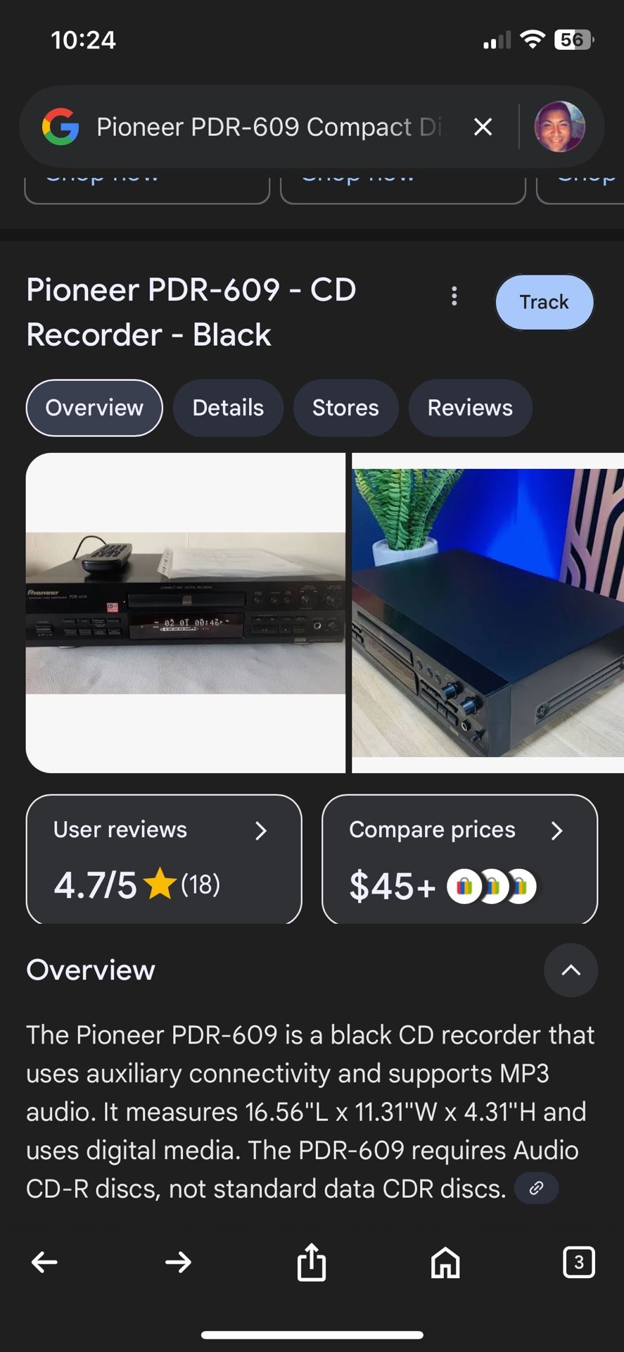 Pioneer Compact Disc Digital Recorder