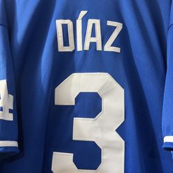 LA Dodgers Edwin Díaz Blue Baseball Jersey Size 3XL  New