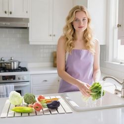 Large Stone Dish Drying Mat for Kitchen Counter, 23.6''x15.3'' Foldable Quick Dry Stone Kitchen Mat, Eco-Friendly ,Absorbent Diatomaceous Earth Mats