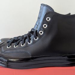 Converse Chuck 70 Hi Leather Black Men’s Size 10 A15169C CTAS Taylor