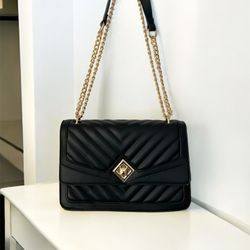 Black Leather Purse