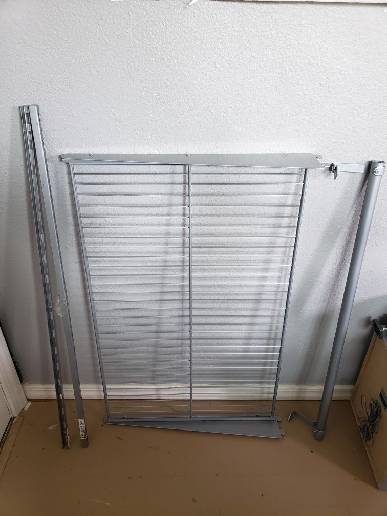 Ikea shelf with hanging rod
