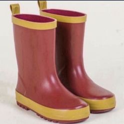 NEW Kids Coco village Rain Boot (size 3) Matching Rain Hat And Umbrella Available $20 Each 