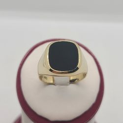 14k Gold Onyx Ring