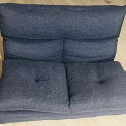 Adjustable Floor Couch / Sleeper Lounge Chair – Dark Gray