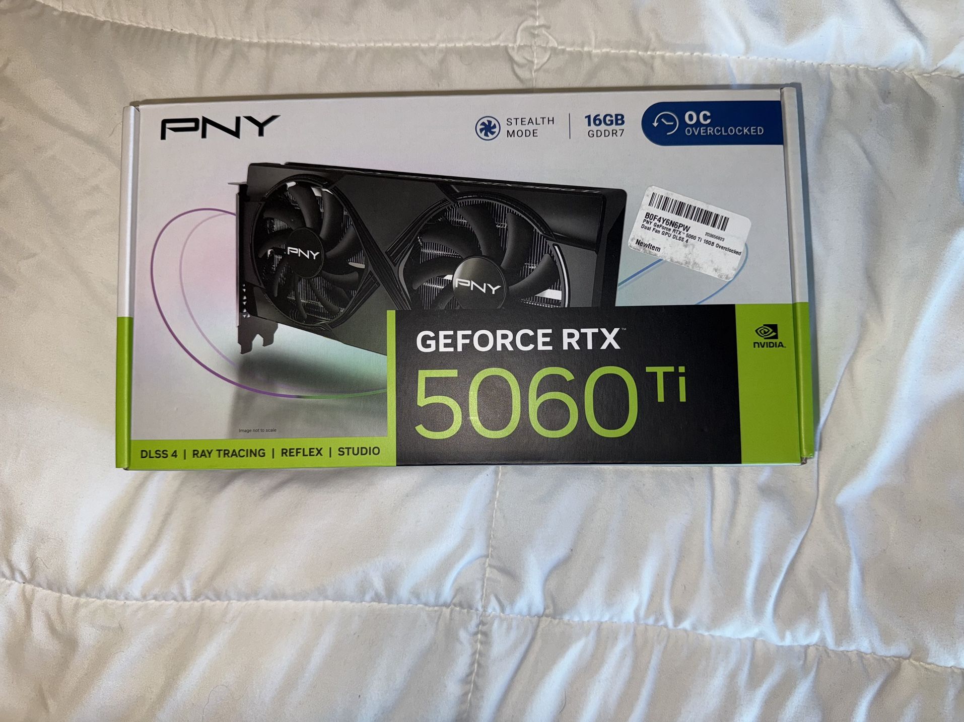 NVIDIA PNY GeForce RTX 5060 Ti 16GB Overclocked Dual Fan GPU *NEW - SEALED