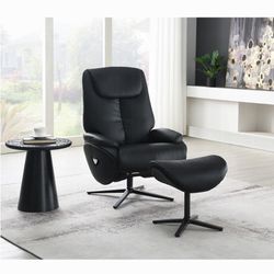 Leather Motion Accent Chair With Ottoman - Free Delivery ✅ Swivel Motion Accent Chair Top Grain Leather 