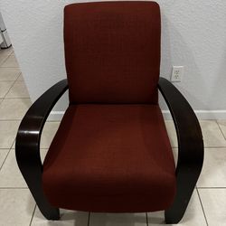 Red  Accent Chair . Used In Good Condition