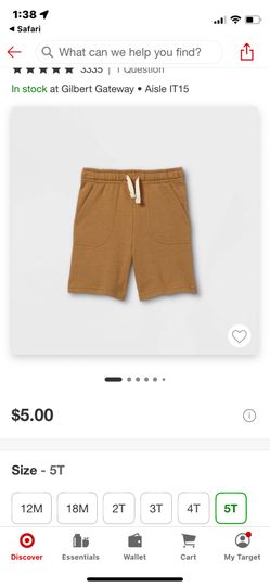 Cat And Jack shorts - 5t - Blue And Khaki