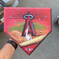 Los Angeles Angels Home Plate Clock