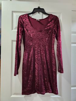 Vintage velvet mini dress