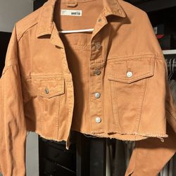 Top shop Brown Denim Jacket 