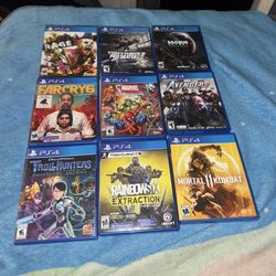 PS4 games: bundle of 9