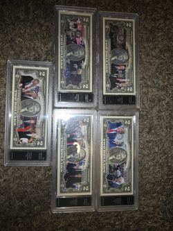 Donald trump 2 Dollar Colorized Bills 