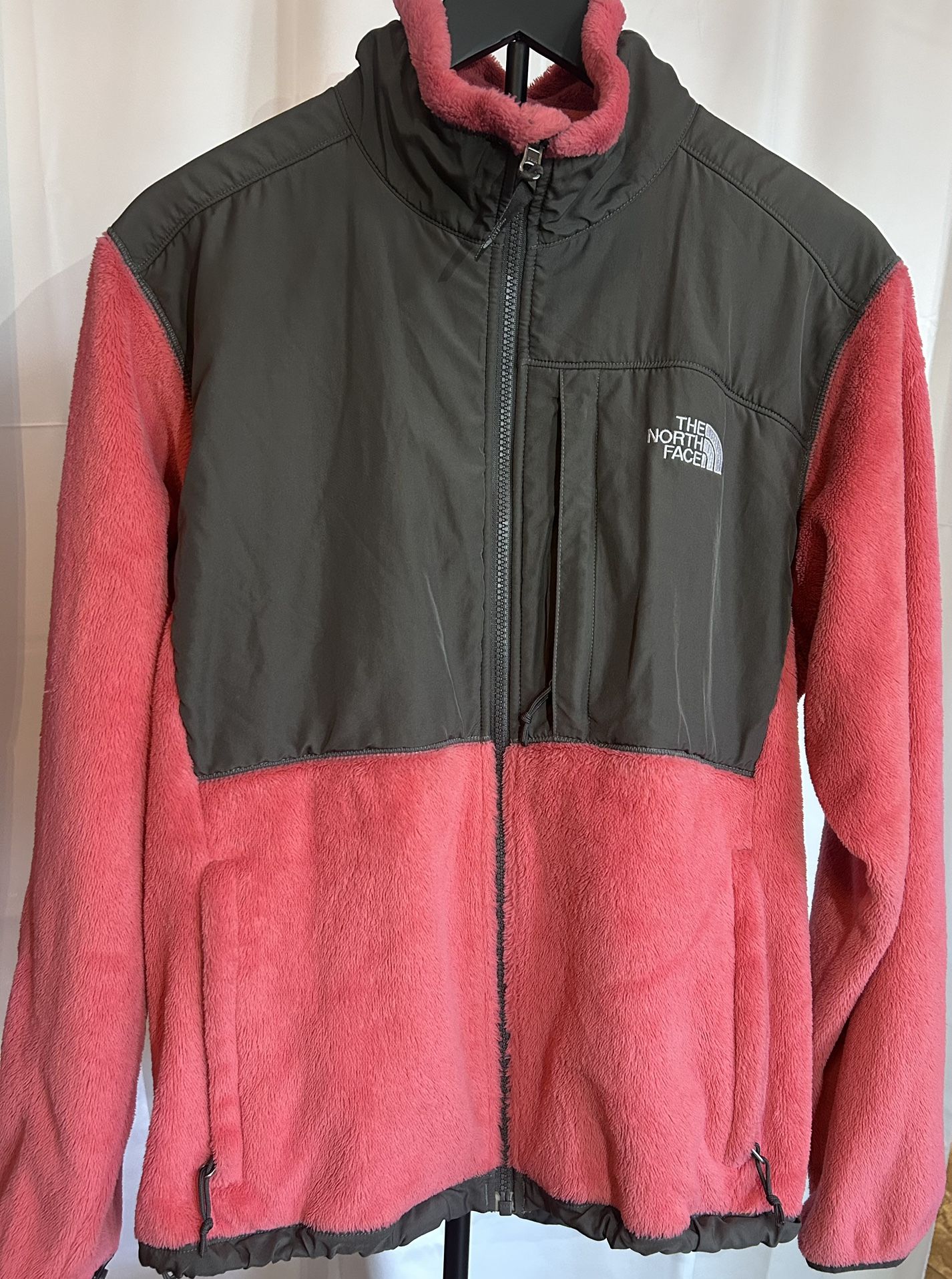 The North Face Women’s Fleece Jacket – Pink & Dark Grey (Size L)
