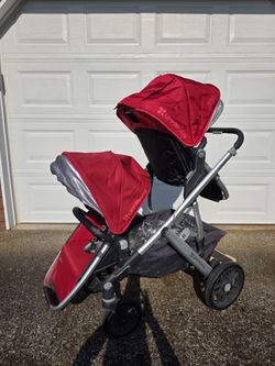 UPPAbaby Vista Stroller w/ Bassinet, Toddler Seat, Rumble Seat, PiggyBack