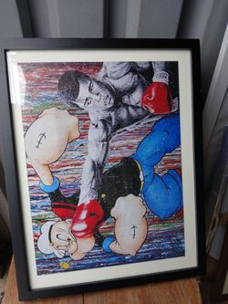 Ali vs Popeye Picture frame 15 x 19