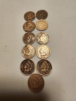 11 Rare Indian Head Pennies