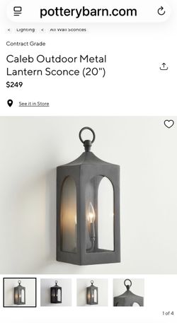 Pottery Barn exterior wall sconce