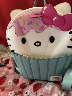 The Loungefly Sanrio Hello Kitty Cupcake Faux Leather Flap Wallet