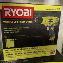 RYOBI 5.5 Amp Corded 3/8 in. Variable Speed Compact Drill/Driver with Bag