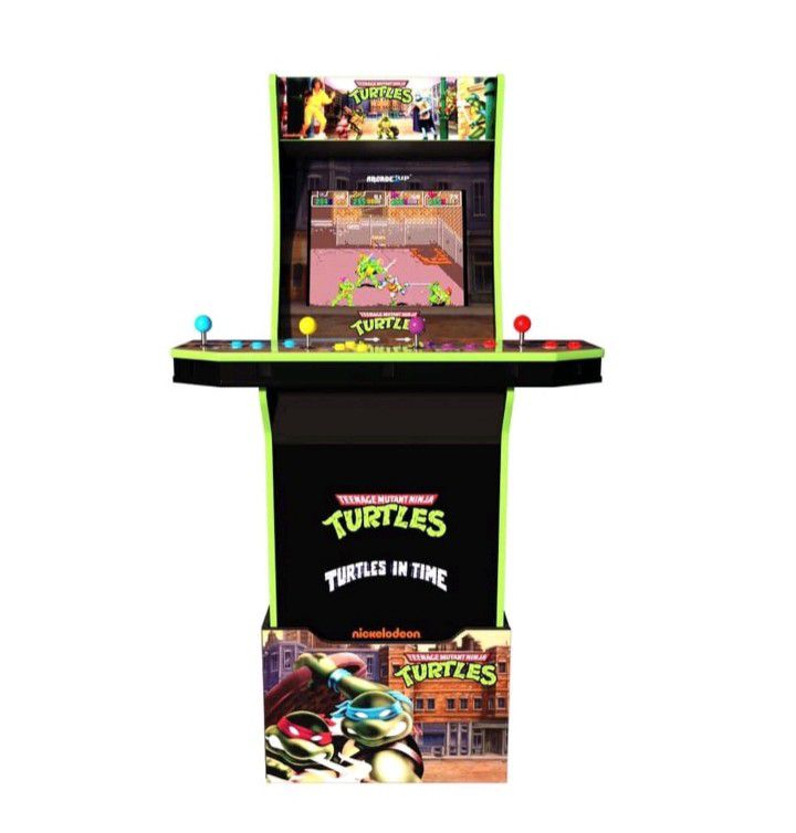 Teenage Mutant Ninja Turtles Arcade1up with Riser, NIB