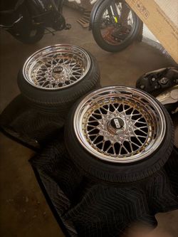 16x9 Chrome BBS Style wheels 4x100