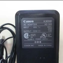 Canon K30081 AC Adapter AD-300 13.5V Output Printer for BJC printers