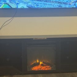 Tv Stand W/ Fireplace