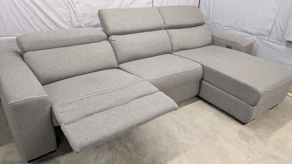 β Grey Ashley Electric Recliner - Modern Freshly Cleaned + Free Delivery