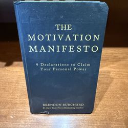 The Motivation Manifesto Brendon Burchard Hardcover Personal Development Book