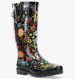 Western Chief Floral Waterproof Rain Boots NWT