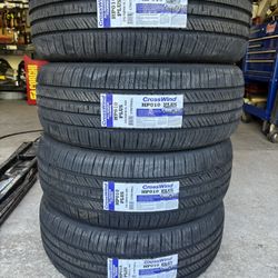 (4) - 215/55/18 Crosswind HP10 Plus All Season Tires
