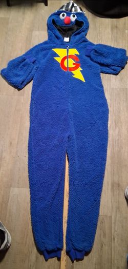 Super Grover Sesame Street Kids Costume Jumpsuit