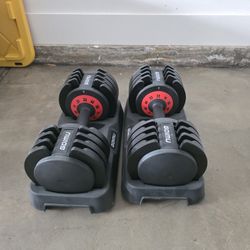 Adjustable Dumbbell Single, 1-Sec Quick Adjust Dumbbells, 25/55LB Dumbbell Weigh Pair 