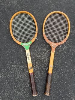 Vintage tennis rackets