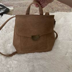 Leather Backpack Purse 