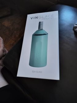 Vinglacé Wine Bottle Chiller – Sea Glass