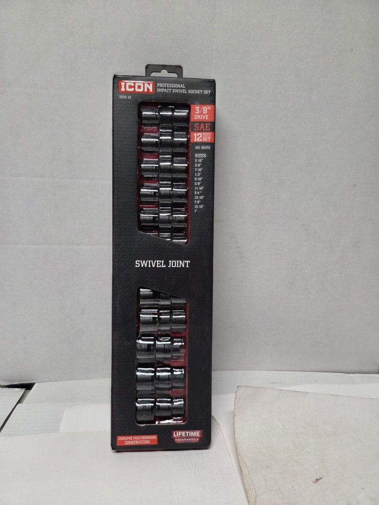 Icon Standard Impact Swivel Head Socket Set Standard