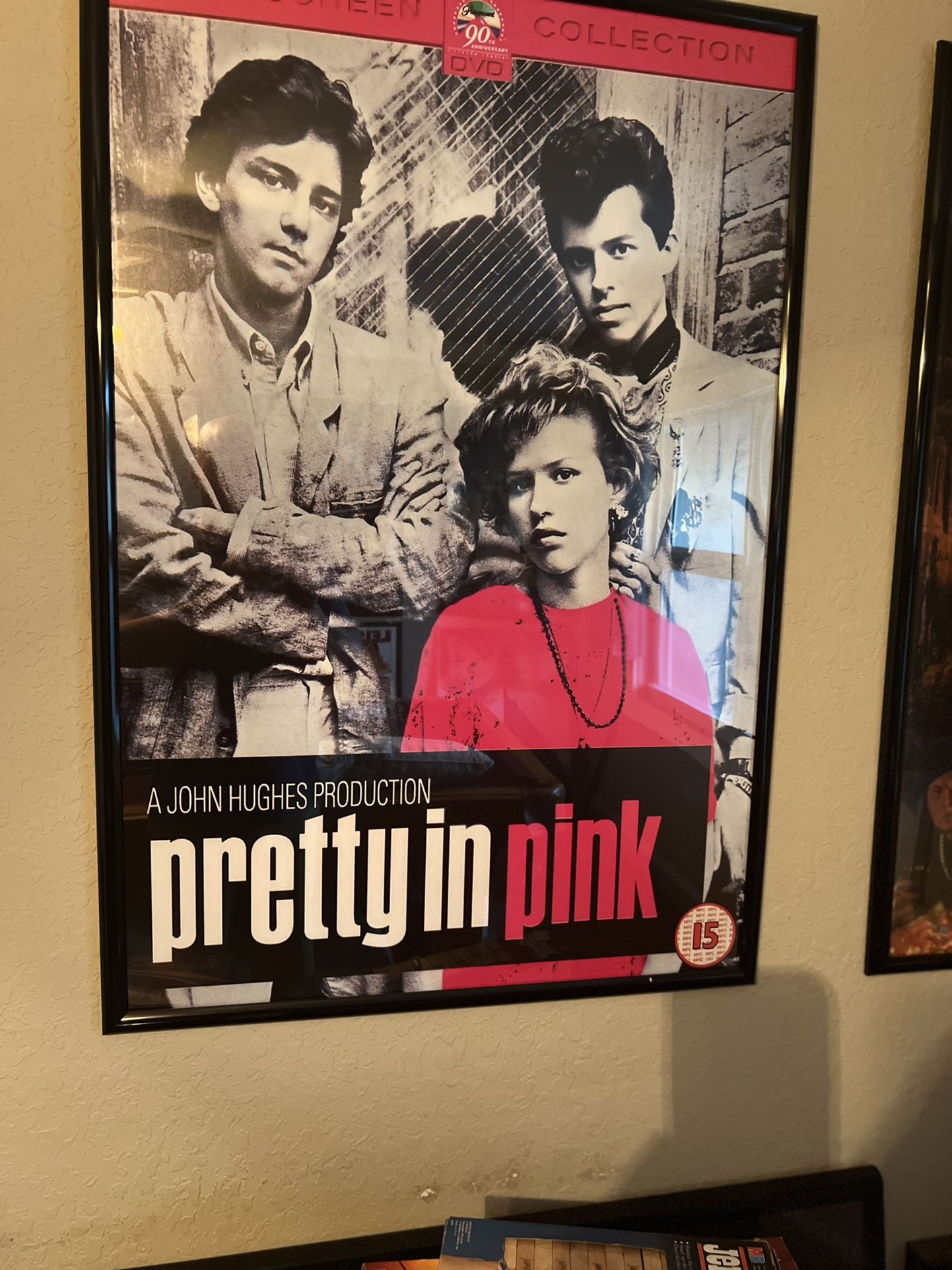 Pretty In Pink Movie Poster In Frame