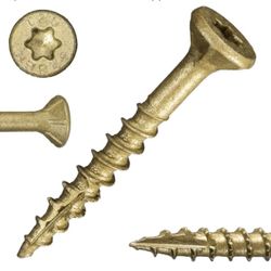 SaberDrive #9x1-1/2” Tan XL1500 Coated Exterior Star Drive Deck Screws