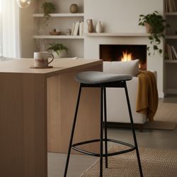 West Elm Modern Petal Backless accent chair Counter Stool